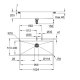GROHE K800 120-S Lavello montato su piano Rettangolare Acciaio inox 4