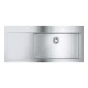 GROHE K1000 80-S Lavello montato su piano Rettangolare Acciaio inox 3
