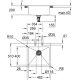 GROHE K800 60-S Lavello montato su piano Rettangolare Acciaio inox 4