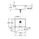 GROHE K700U Lavello montato su piano Rettangolare Composito di quarzo 3