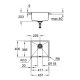 GROHE K700U Lavello montato su piano Rettangolare Composito di quarzo 3