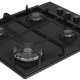 Beko HIBW64125SB piano cottura Nero Da incasso 61 cm Gas 4 Fornello(i) 3