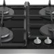 Gorenje GT641EXB piano cottura Nero Da incasso 60 cm Gas 4 Fornello(i) 5