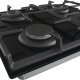 Gorenje GT641EXB piano cottura Nero Da incasso 60 cm Gas 4 Fornello(i) 6