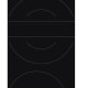 Hotpoint Ariston HR642XCM piano cottura Nero Da incasso 58 cm Ceramica 4 Fornello(i) 3