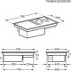 AEG COLI84FHXB Nero, Acciaio inox Da incasso 76.6 cm Piano cottura a induzione 4 Fornello(i) Cappa da incasso 8