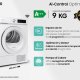 Samsung Asciugatrice AI Control Optimal dry 9Kg DV90BB5245TW 5