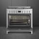 Smeg Master B95GMCX2 cucina Elettrico Gas Nero, Acciaio inox 3