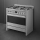 Smeg Master B95GMCX2 cucina Elettrico Gas Nero, Acciaio inox 4