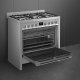 Smeg Master B95GMCX2 cucina Elettrico Gas Nero, Acciaio inox 5