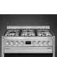 Smeg Master B95GMCX2 cucina Elettrico Gas Nero, Acciaio inox 7