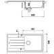 Schock Element D100L Lavello montato su piano Rettangolare 3