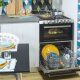 TRIO4GXNT1 CUCINA 60CM 4F/GAS F.EL.42LT LAVAST.6COP.CL.A INOX 6