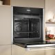 Neff N 70 B24CR71N0 forno 71 L Nero, Acciaio inox 5
