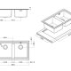 Apell Linear Plus LNP862IBC Lavello montato su piano Rettangolare Acciaio inox 3
