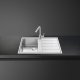 Smeg Mira Lavello montato su piano Rettangolare Acciaio inox 4