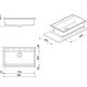 Smeg VSGX860B lavello Lavello montato su piano Rettangolare Granito 3