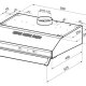 Smeg KT61EB cappa aspirante Semintegrato (semincassato) Bianco 150 m³/h 3