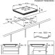 Electrolux EHF6547FOK Nero Da incasso 59 cm Piano cottura a induzione 4 Fornello(i) 14