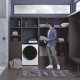 Haier Super Drum Series 9 HWD100-BD1499U1N lavasciuga Libera installazione Caricamento frontale Nero, Bianco D 15