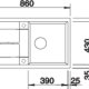BLANCO METRA 5 S Mobile lavello Silgranit 4