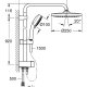 GROHE Tempesta Cosmopolitan System 250 sistema di doccia Cromo 5