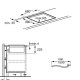 AEG TCH74B01FB Nero Da incasso 68 cm Piano cottura a induzione 4 Fornello(i) Cappa da incasso 16