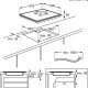 Electrolux Serie 300 LIT6346M Nero Da incasso 60 cm Piano cottura a induzione 3 Fornello(i) 15