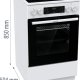 Gorenje GEC5C41WG Cucina Elettrico Ceramica Bianco 8