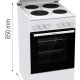 Gorenje GE5A23WH Cucina Elettrico Piastra sigillata Bianco 9