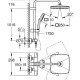 GROHE Vitalio Comfort 250 sistema di doccia Cromo 6