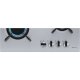 Electrolux KGU643723Z piano cottura Acciaio inox Da incasso 60 cm Gas 4 Fornello(i) 3