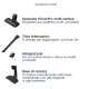 Electrolux ES52CB18SH Scopa senza filo Clean 500 45 min di autonomia 15