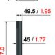 Vogel's CABLE 4 BLACK Cable cover 94 cm 3