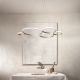 LAMPADARIO A SOSPENSIONE POIS ORO ONDALUCE 3