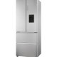 Haier HFR5719EWMP Libera installazione 444 L E Platino, Acciaio inox 16