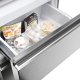 Haier HFR5719EWMP Libera installazione 444 L Platino, Acciaio inox 19