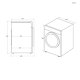 Haier HD90-A3Q979U1 asciugatrice Libera installazione Caricamento frontale 9 kg Bianco 14