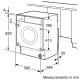 Bosch Serie 6 WKD28543GB lavasciuga Da incasso Caricamento frontale Bianco E 5