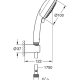 GROHE Vitalio Comfort 100 sistema di doccia Cromo 3