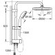 GROHE Vitalio Start System 250 sistema di doccia Nero 6