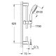 GROHE Tempesta Cosmopolitan 100 sistema di doccia Cromo 3