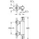 GROHE Grohtherm 800 sistema di doccia Cromo 3