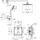 GROHE Grohtherm sistema di doccia Cromo 5