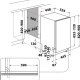 Whirlpool WSIO 3O34 PFE X A scomparsa totale 10 coperti 14