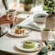 Villeroy & Boch Crafted Cotton Vassoio da colazione Rotondo Porcellana Bianco 1 pz 9