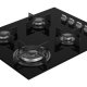 Grundig GIGL 622410 GAZLI CAM OCAK SİYAH piano cottura Nero Da incasso 65 cm Gas 4 Fornello(i) 3