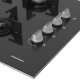 Grundig GIGL 622410GR GAZLI CAM OCAK GRİ piano cottura Grigio Da incasso 65 cm Gas 4 Fornello(i) 5
