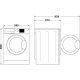 Hotpoint Ariston NSWM 743U BS UK N lavatrice Caricamento frontale 7 kg 1351 Giri/min Nero 14