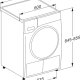 Miele 11871930 asciugatrice Libera installazione Caricamento frontale 9 kg A+++-10% Cromo, Bianco 9